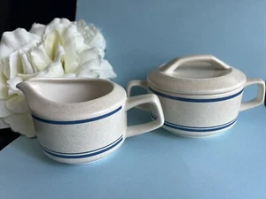 Lenox TEMPERWARE Blue Skies Creamer & Lidded Suger SET USA - Picture 1 of 2