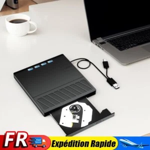 Lecteur optique CD DVD externe USB 3.0 Type C 7 en 1 avec port SD/TF pour ordina - Bild 1 von 10