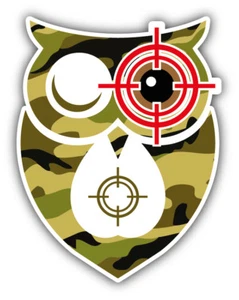 Military Owl Car Bumper Sticker Decal - ''SIZES'' - Picture 1 of 1