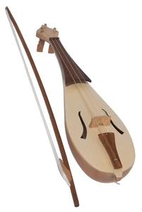 ROOSEBECK 3-STRING REBEC w/ BOW & SOFT BAG EMS DESIGN ETHNIC GADULKA - Picture 1 of 4