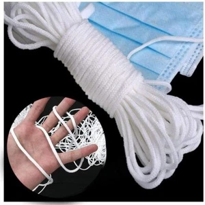 3mm (1/8'') Round Elastic Cord Ear Hanging Tapes Sewing For Face Masks 10-500YD - Picture 1 of 8
