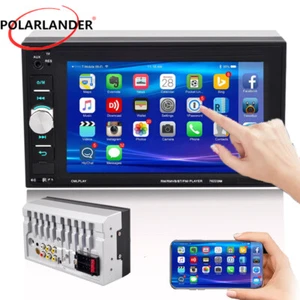 Touch Screen FM USB AUX TF Car Radio Stereo Double 2Din Mirror Link 6.2 inch - Picture 1 of 15