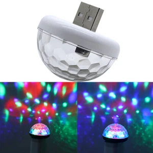 Car USB RGB Mini Interior Atmosphere Neon Light Colorful Music LED Decor .h3 - Picture 1 of 12
