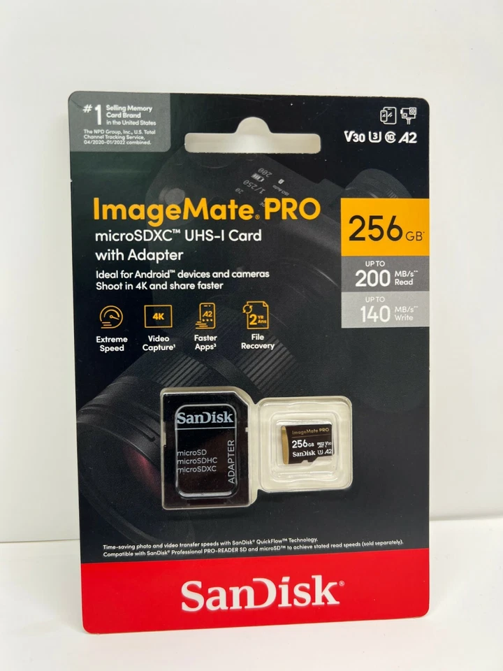 SanDisk ImageMate PRO microSDXC Memory Card - 256GB