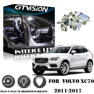 Kit de paquete interior de luz LED blanca xenón brillante de 16 piezas para Volvo XC70 2011-2017 Foto 1 de 4