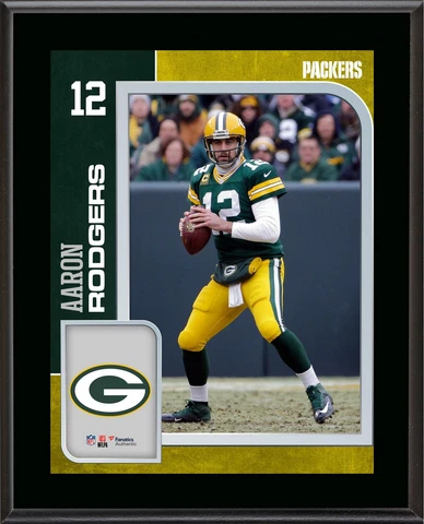 Aaron Rodgers Packers 10.5x13 Player Plaque - Fanatics Cover