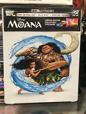 Disney's Moana 4K Limited Edition Collectible Steelbook; 4K + Blu Ray + Digital