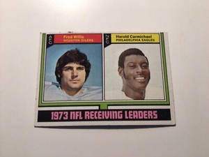 1974 Topps 1973 NFL Receiving Leaders Willis Carmichael #330 