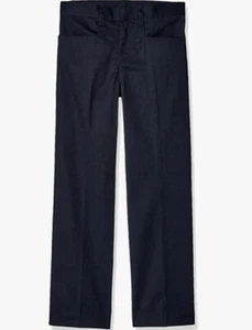 Classroom School Uniforms Little Girls' Low Rise Pants w/ Adj band Navy Size 4 - Picture 1 of 4