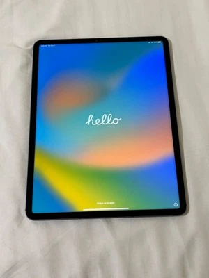 Apple iPad Pro 5th Gen 1TB, Wi-Fi + 5G (Unlocked), 12.9 in - Gray - EXCELLENT - Image 1 of 4