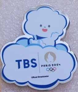 PARIS 2024 OLYMPIC TBS MEDIA PIN - Picture 1 of 1