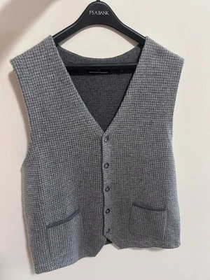 Chaleco grande de mezcla de lana y cachemir gris para hombre (Hart Schaffner Marx) Foto 1 de 4