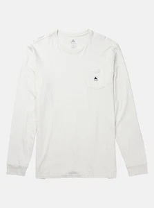 BURTON snowboard Colfax Long Sleeve T-Shirt Men XL Stout White New w/tag - Picture 1 of 4