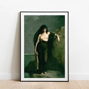 Art print Sappho Isle of Lesbos by Mengin giclee print poster gallery wall art - Picture 1 of 11