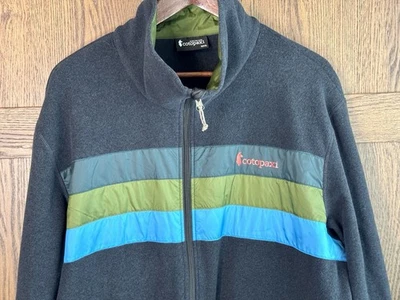 Chaqueta polar con cremallera completa Cotopaxi Teca para hombre XXL azul/verde a rayas suéter al aire libre Foto 1 de 4