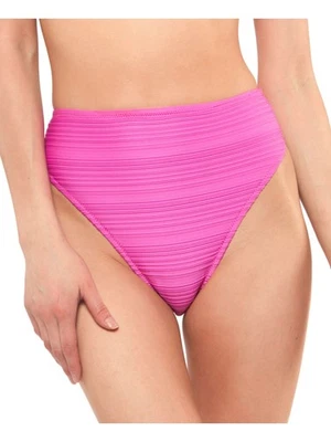 Traje de baño para mujer JESSICA SIMPSON púrpura pierna alta acanalado cintura alta parte inferior XL Foto 1 de 4