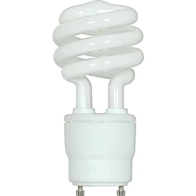 Satco 60W Equivalent Warm White GU24 Base T2 Spiral CFL Light Bulb S8204 Satco - Image 1 of 2