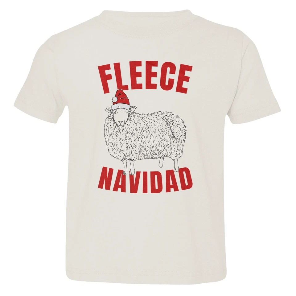 Camiseta polar Navidad - Divertida Navidad ovejas vacaciones niño pequeño Foto 1 de 1
