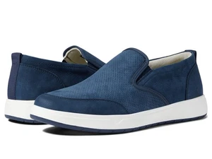 Florsheim Men's Heist Moc Toe Slip-on Sneaker Navy Nubuck Size 7.5 Wide 14353 - Picture 1 of 1