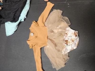 Bebé Niñas 3-6M Manga Larga Informal Vestido de Cumpleaños con Tutú Falda Otoño Halloween Foto 1 de 4