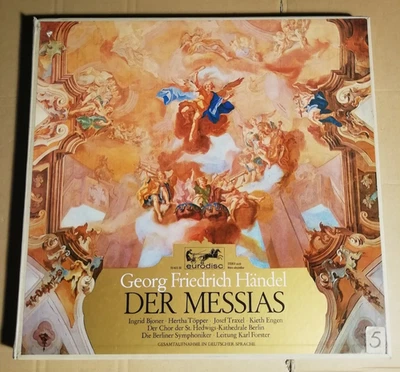 HÄNDEL - DER MESSIAS - BJONER / TÖPPER / TRAXEL / FORSTER - 3 LP-BOX - EUROD. (5 - Bild 1 von 3