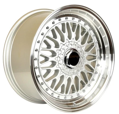 15" Wheels RS Style 15x7 4x100 / 4x114.3 +20 Silver For HONDA CIVIC EG EK Set 4 - Image 1 of 4