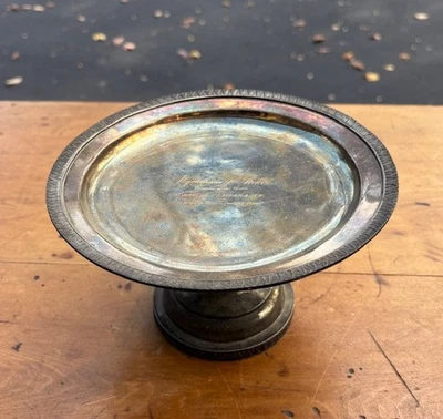 Coin Silver Tazza ~ C. Bard 206 Arch St. Phila. 1825-1850 TEMPERANCE Inscription - Image 1 of 4