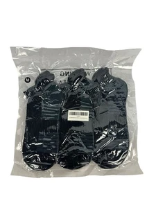 PhysFlex Athletic Socks Black Medium 3 Pairs Unisex Running Sports Performance - Picture 1 of 8