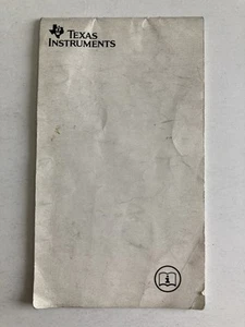 Vintage Texas Instruments TI-30X Scientific Calculator User's Guide - Picture 1 of 4