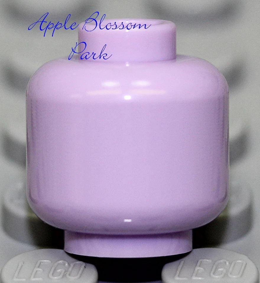 NUEVO Lego LAVANDA MINIFIGURA CABEZA - Liso/En Blanco Claro Púrpura Violeta Amigos/Belville Foto 1 de 1
