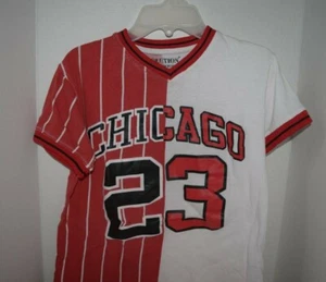 T-SHIRT CHICAGO BULLS - 23 - MICHAEL JORDAN-LEGEND JUGEND ROT/SCHWARZ - EVOLUTION - Bild 1 von 5