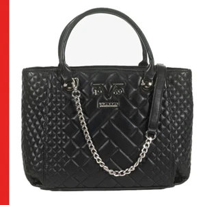 Handtasche Damentasche 19V69 Silvia Italia by Versace Farbe in Silber/schwarz
