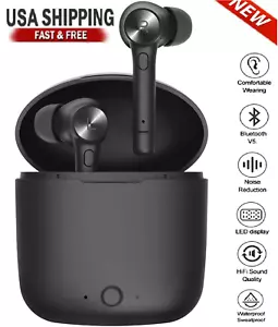 Bluetooth Wasserdicht Headset TWS 5.0 Wireless Kopfhörer Ohrhörer Kopfhörer Stereo - Bild 1 von 8