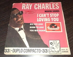 Ray Charles - Can't Stop Loving You+3 7/33 EP Brazil PS 1962 - Picture 1 of 4