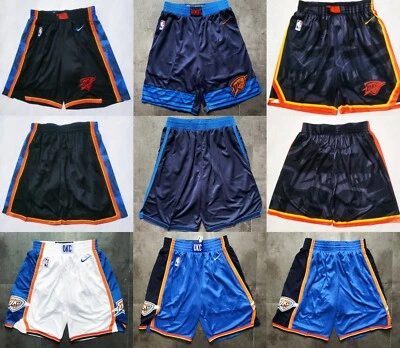Adult S-3XL Oklahoma City Thunder Short Pants Stitched With Pocket - Immagine 1 di 2