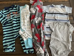 baby boy pajama PJ mix lot 3-6 months  - Picture 1 of 9
