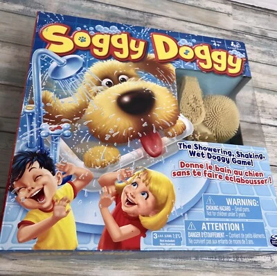 Soggy Doggy Kids Board Game, The Showering Shaking Wet Dog Game - Image 1 of 4