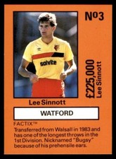 Emlyn Hughes' Team Tactix - Sinnott (Watford) No. 3