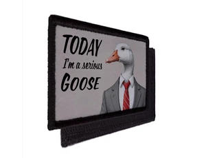 Today I'm a Serious Goose Patch Meme Funny Morale Hook [sub] - Picture 1 of 2