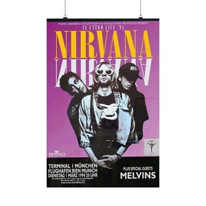 Nirvana and The Melvins 3/20/94 Concert reprint Poster, Different sizes - Picture 1 of 23