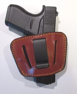 Leather Concealment Gun Holster Ambidextrous  - GLOCK 43  (#1035) - Picture 1 of 12
