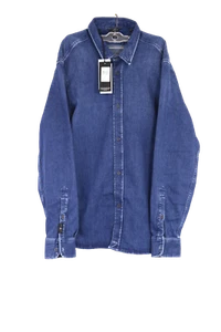 7 Seven for All Mankind Classic Denim Button Up Shirt Men (Sz S/M/L/XL/XXL) NWT - Picture 1 of 8