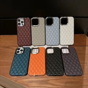 Case Cover Solid Lattice Shockproof Acrylic For Iphone 15 14 13 Pro Max 12 11 - Picture 1 of 16