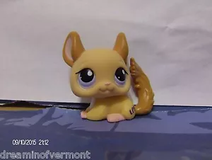 Chinchilla bronceada Littlest Pet Shop con ojos púrpuras #1102 - Imagen 1 de 1