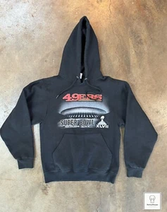 2013 San Francisco 49ers Super Bowl XLVII Hooded Sweater Black Size: Small - Picture 1 of 6