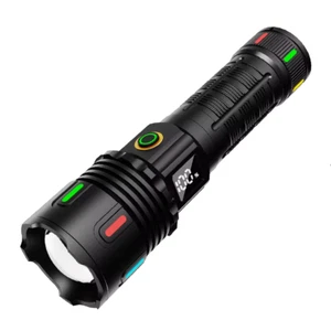 Linterna LED Recargable Alta Potencia Luz Fuerte Fluorescente Antorcha Táctica - Imagen 1 de 10