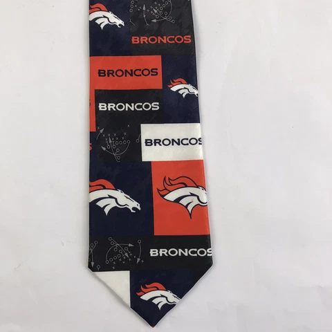 NFL Denver Broncos Block And Play Neck Tie 2002 Ralph Marlin Cover