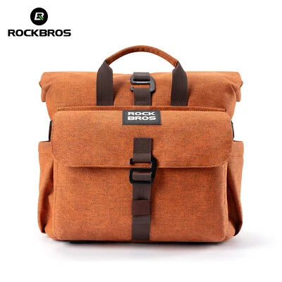 ROCKBROS Brompton Handlebar Bag With Bracket 15L Folding Bicycle Backpack Bag - Image 1 of 4