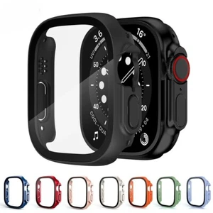 Verre + Boîtier pour Apple Watch Ultra 49mm Bracelet Smartwatch Bumper + Protecteur d'écran - Photo 1 sur 33