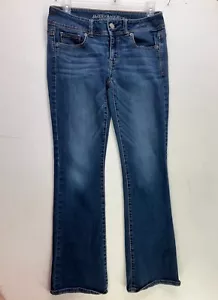 American Eagle Outfitters Damengröße 4 Kickboot dunkle Waschung Bootcut-Jeans - Bild 1 von 11